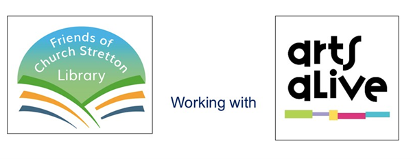 Friends of Church Stretton library working with Arts Alive